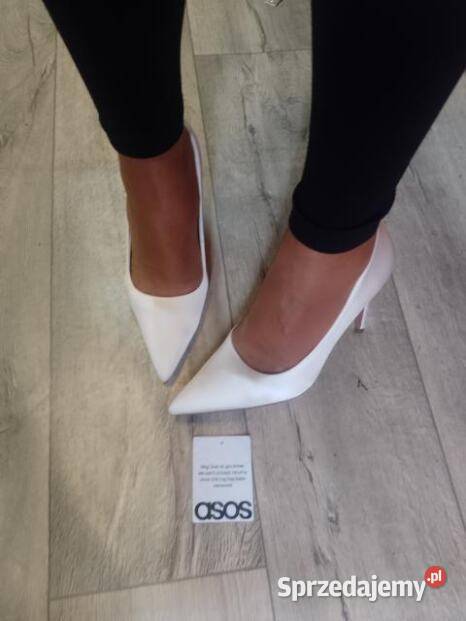 3940 ASOS DesignBiałe czółenka szpilki Kraków sprzedam