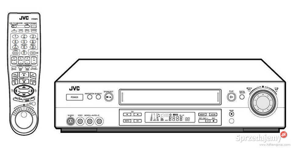 JVC SVHS HR - seria magnetowid super VHS, Hi-Fi, stan bdb.