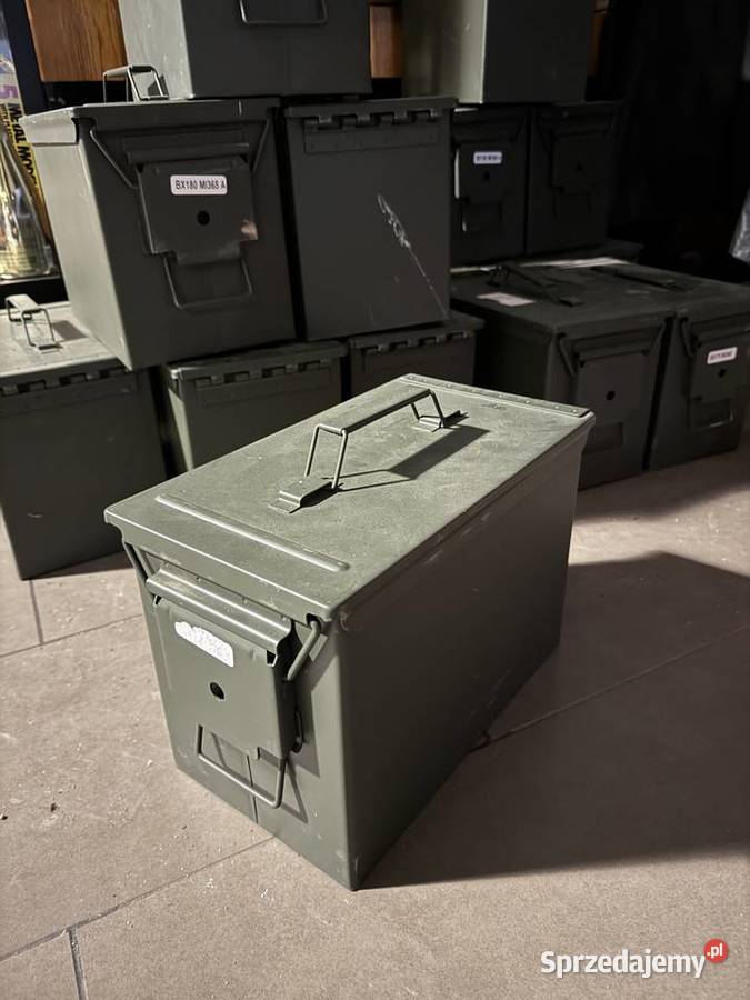 Skrzynki wojskowe metalowe kilkanaście sztuk Militaria Wrocław sprzedam
