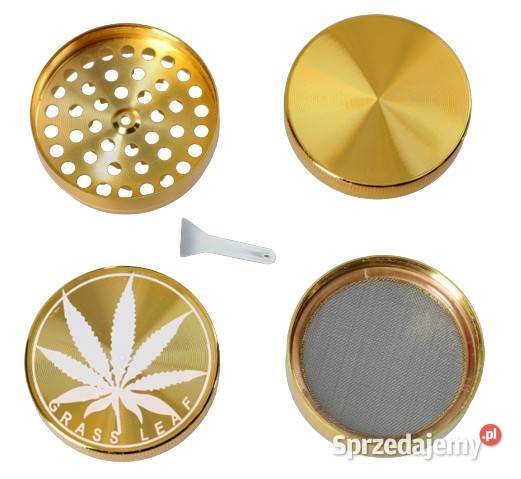 Złoty Metalowy Młynek Do Tytoniu Cbd Gentelo