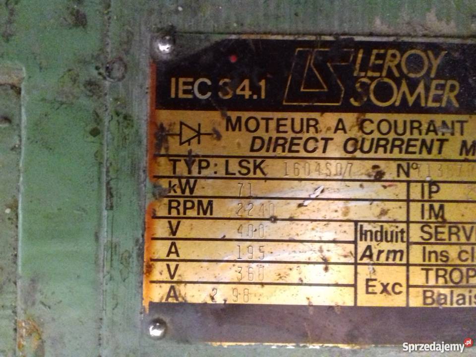 silnik prądu stałego 71kw Toruń