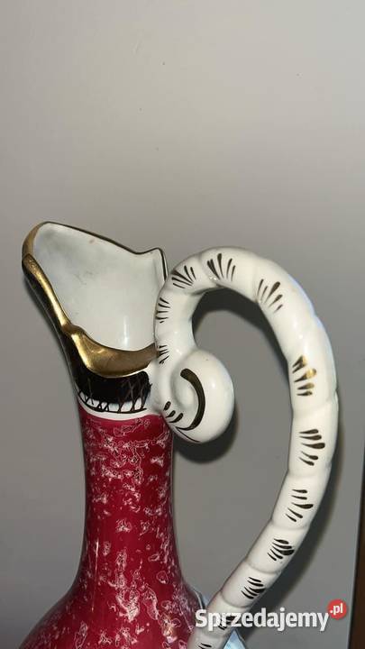 Amfora z ptakiem Wazon Vintage Hubert Bequet Gdańsk