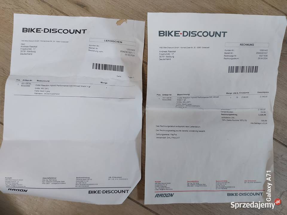 Rower elektryczny CUBE REACTION PFMkoła dolnośląskie