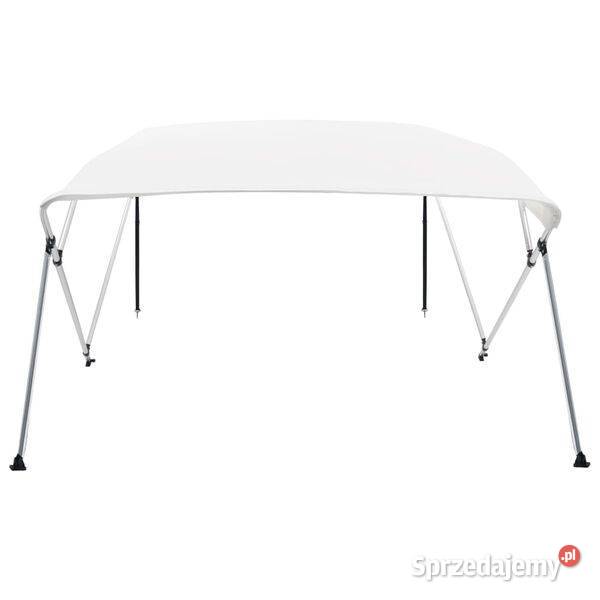 vidaXL Bimini daszek do łodzi 4 pałąki biały Pozostałe Motoryzacja Warszawa