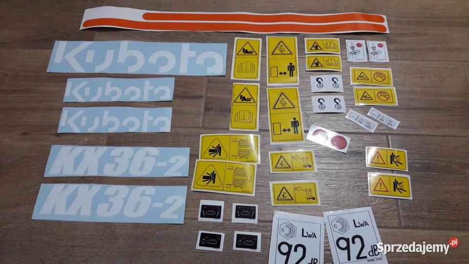 Kubota KX 2 minikoparka Naklejki łódzkie Wola Wiewiecka
