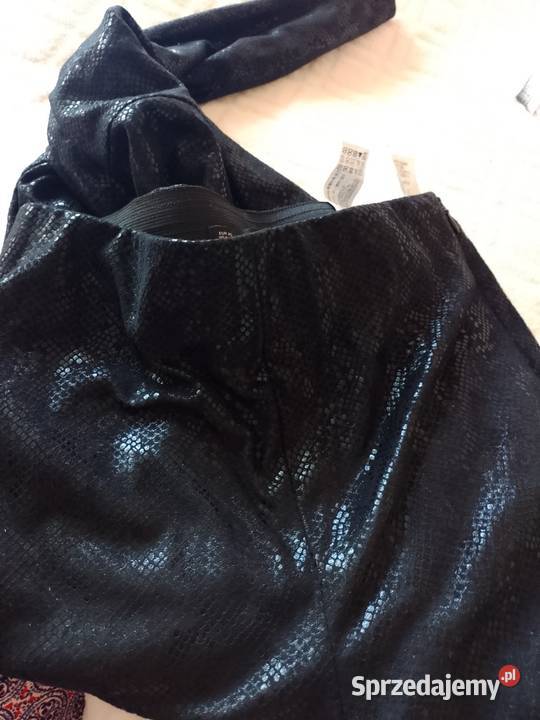 34XS ZARASkórzane legginsy z Madrytu spodnie Kraków
