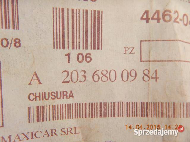 RĄCZKA KLAMKA SCHOWKA PODŁOGI C KLASA W203 Uchwyty fabryczne lubelskie sprzedam