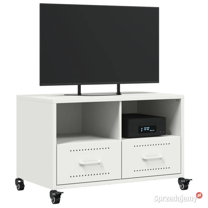 Szafka RTV biała 68x39x435 stal WM846703 Warszawa