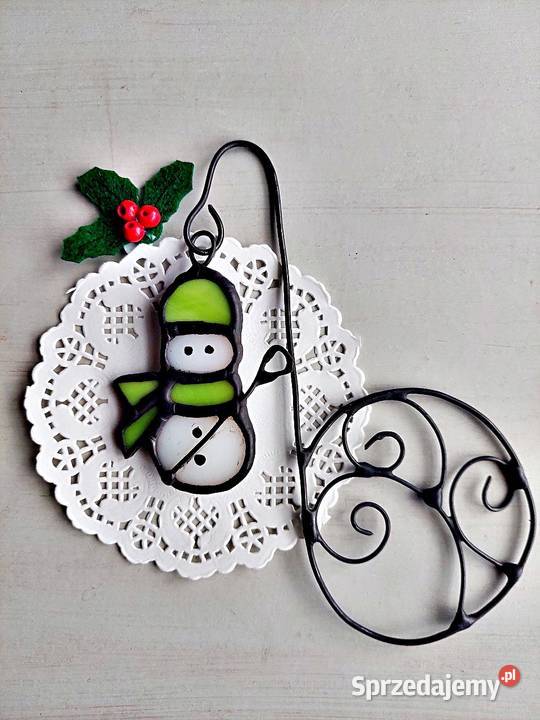 zakładka do książki bałwanek limonka witraż Piekary Śląskie sprzedam