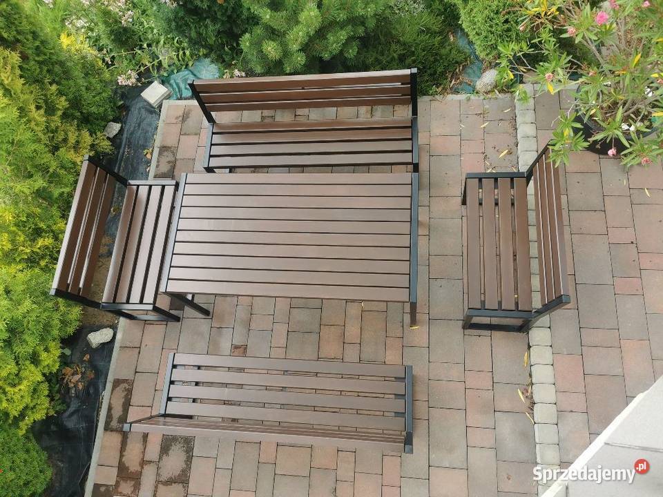 Zestaw ogrodowy komplet meble ogrodowe stalowe małopolskie Kraków