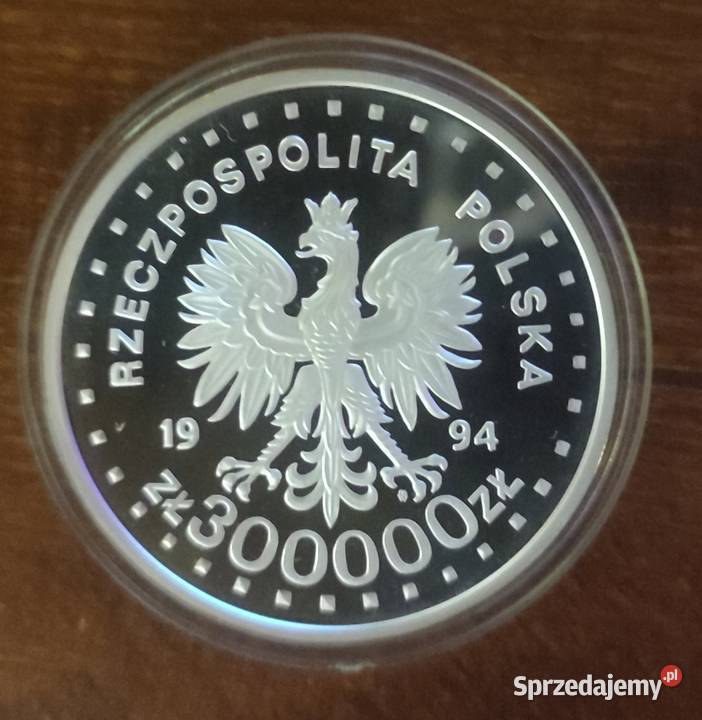 Moneta srebrna 300000 1994r wielkopolskie