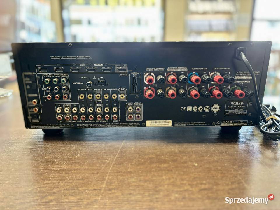 Amplituner Onkyo TXSR607 Czarny Brak pilota Elbląg