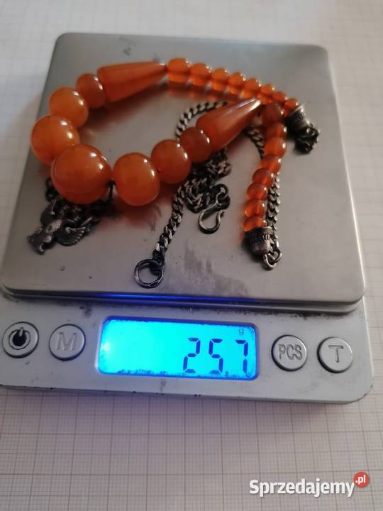 Naszyjnik bursztyn srebro Zolotniki 84 Białystok sprzedam