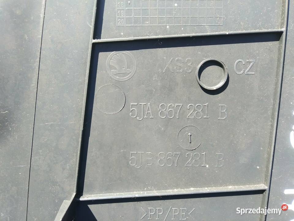 SKODA RAPID plastik osłona wnętrza HB 5J Dębno