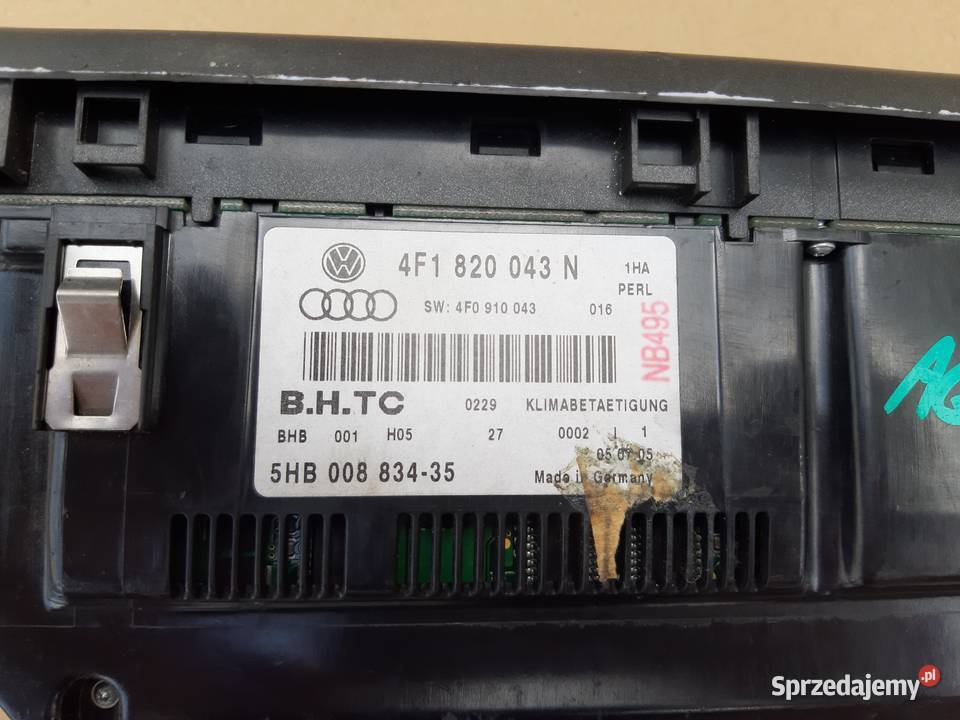 AUDI A6 C6 PANEL NAWIEWU KLIMATYZACJI 4F1820043N