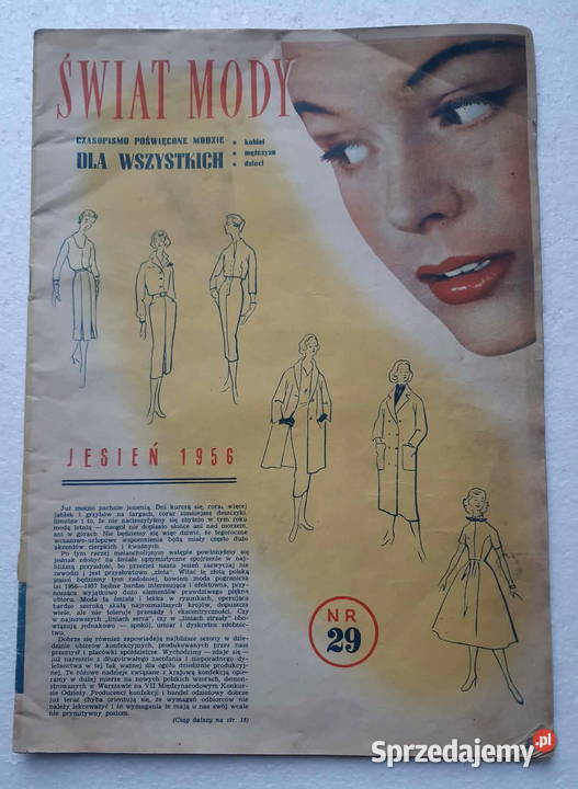 Świat Mody 1956r moda PRLu