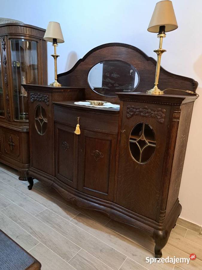 Piękna komoda ludwikowska z lustrem Myślibórz sprzedam