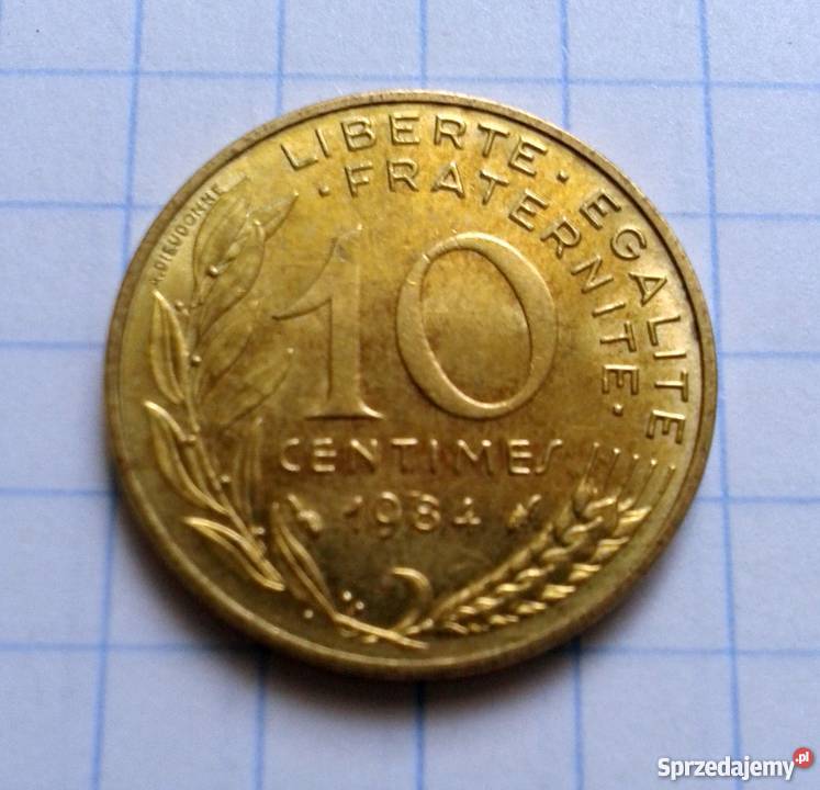 10 CENTIMES 1984 FRANCJA Parczew