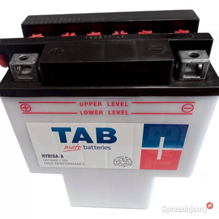 Akumulator motocyklowy TAB YB16AA 12V 16Ah 150A Konin