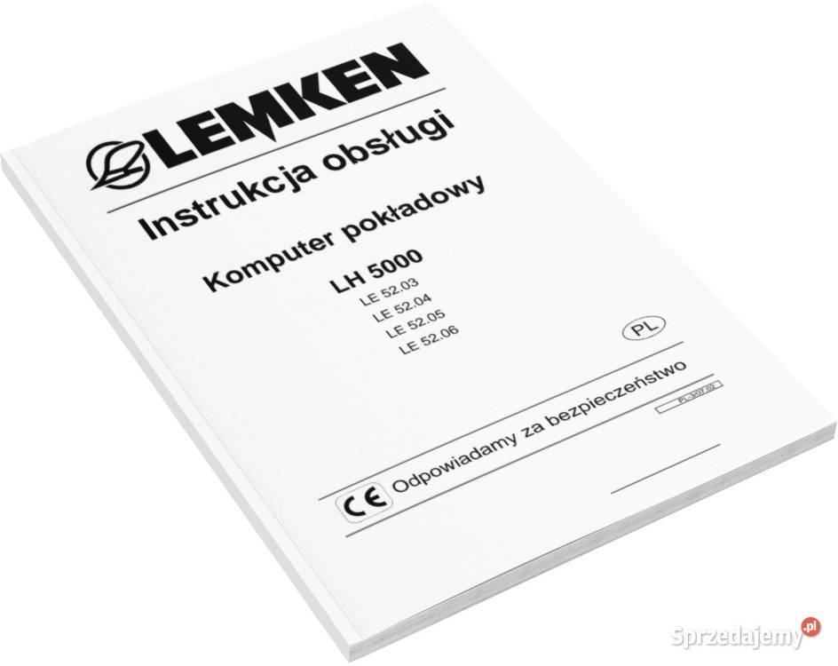 Lemken Easytronic Saphir Instrukcja katalog Szamotuły