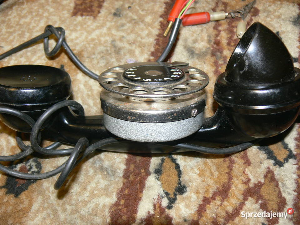 Stara zabytkowa słuchawka montera z tarczą Tomaszów Mazowiecki