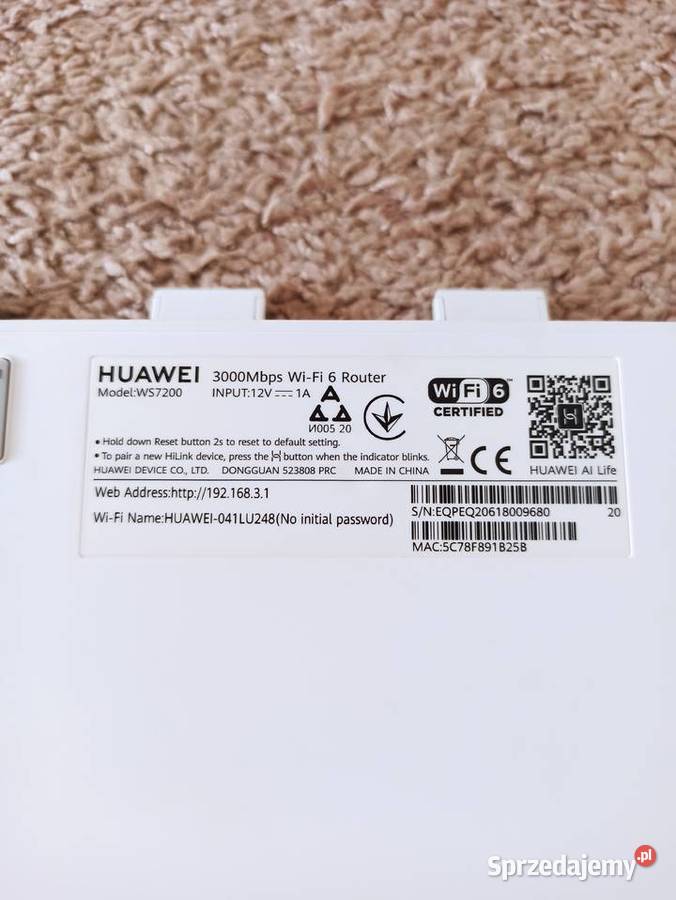 Router WiFi HUAWEI WIFI AX3 6 PLUS Siedlce