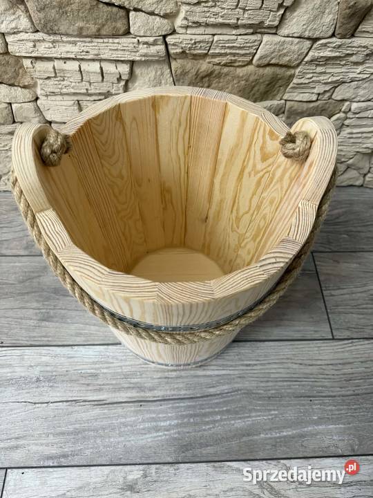 Wiaderko Drewniane Ozdobne Ogrodowe Do Studni podkarpackie Dębica