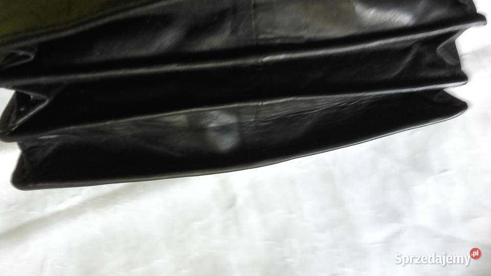 CZARNY PORTFEL SKÓRZANY wielkopolskie Piła sprzedam