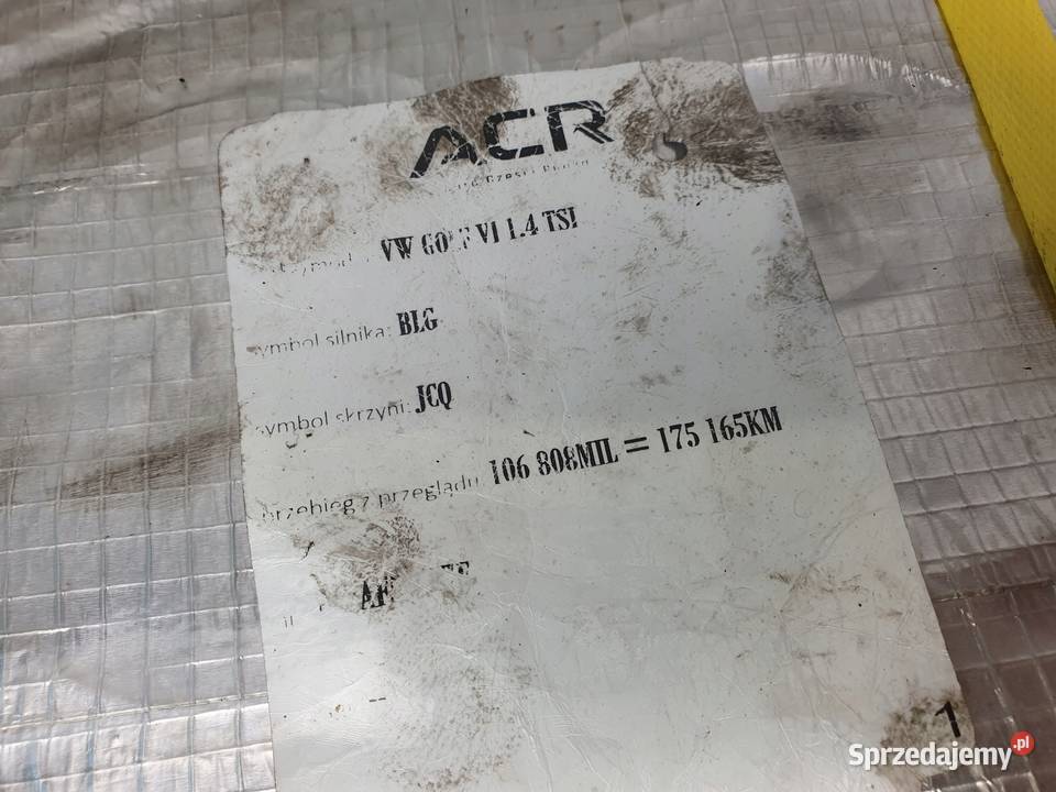 DÓŁ SILNIKA BLG VW Golf V Plus Jetta III Touran Rudka