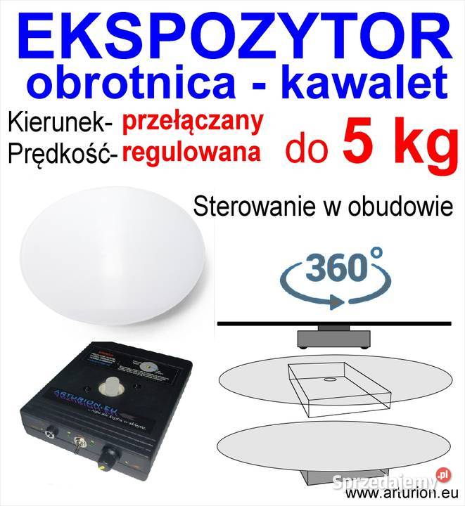 Ekspozytor Kawalet Obrotnica Foto 3D packshot Warszawa