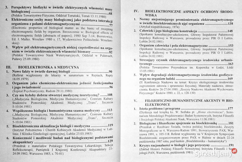 Mała monografia bioelektroniki ks Włodzimierz Chełm