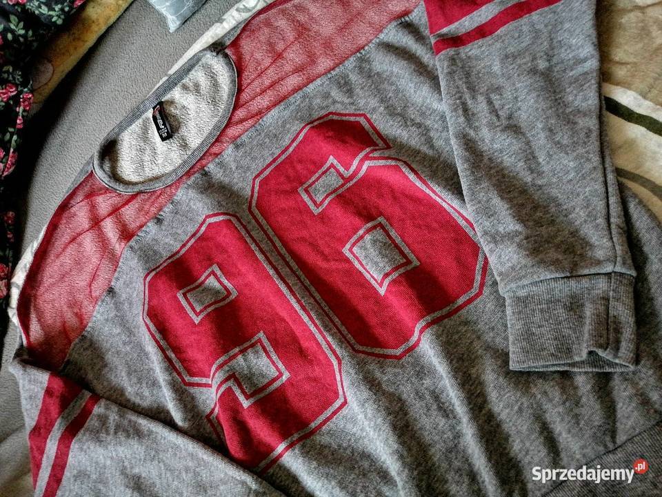 YORKER nowa szara bawełniana bluza Oversize NY Moda i Styl sprzedam