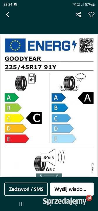 4x 22545R17 GOODYEAR EAGLE F1 ASYMMETRIC 6 91 Y dolnośląskie Lubin
