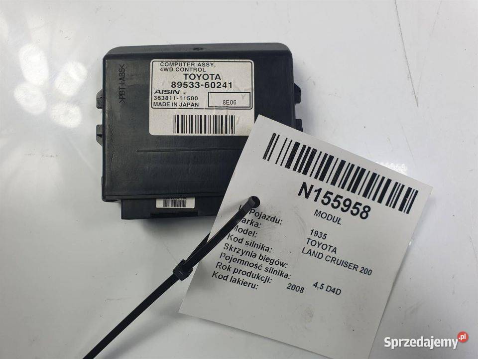 MODUŁ TOYOTA LAND CRUISER 200 8953360241 Pozostałe Lipno sprzedam