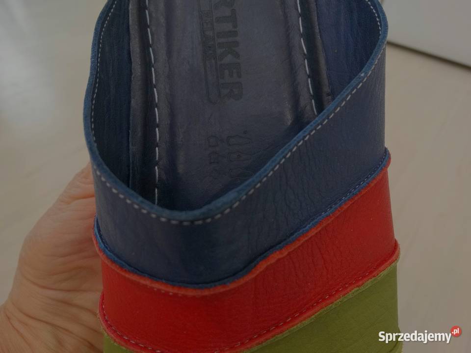 Buty Klapki Skórzane Skóra Naturalna Wygodny Łomża