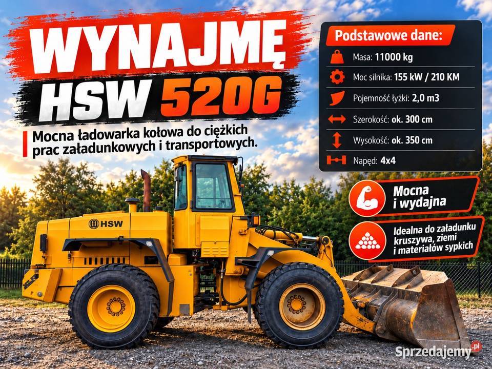 Ładowarka kołowa HSW na wynajem Nisko