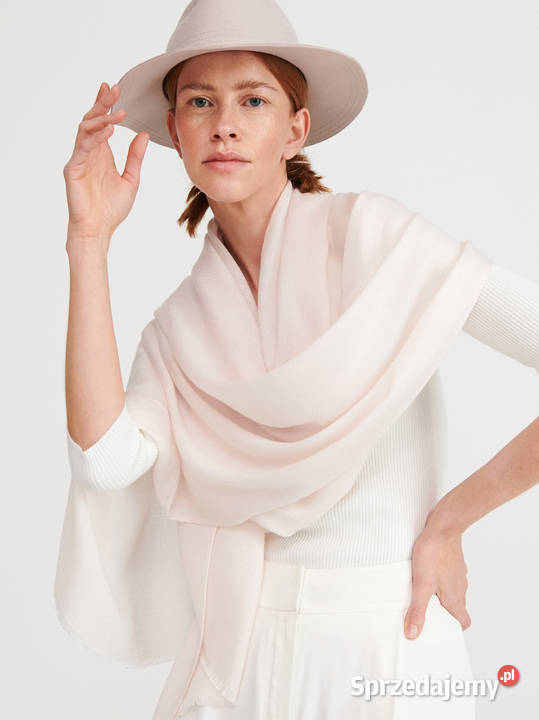 Nowy szal szalik oversize duży pudrowy pastelowy Dla kobiet Szczecin