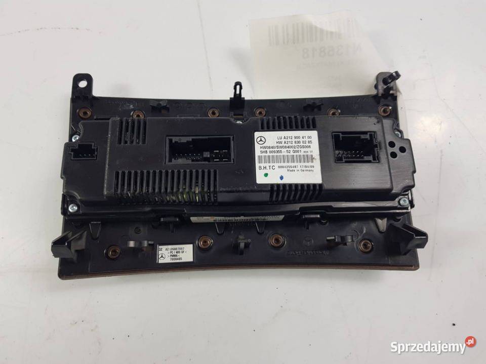 PANEL KLIMATYZACJI A2129004100 MERCEDES W212 Lipno sprzedam