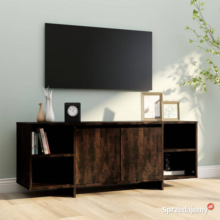 Szafka pod TV przydymiony dąb 130x35x50 WM813053 RTV mazowieckie Warszawa