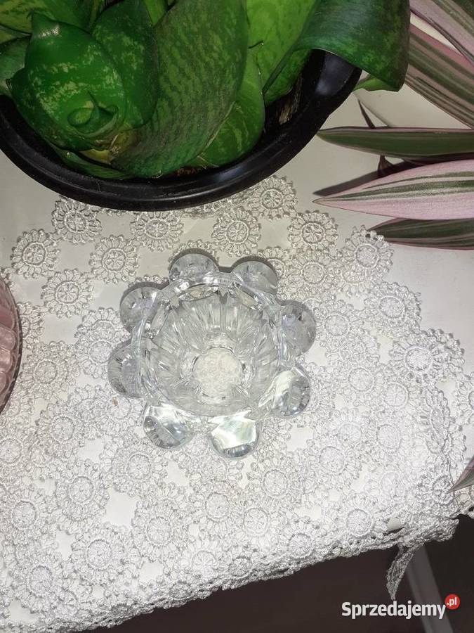 Kryształowy świecznik Reims Francja Ząbkowice Sosnowiec