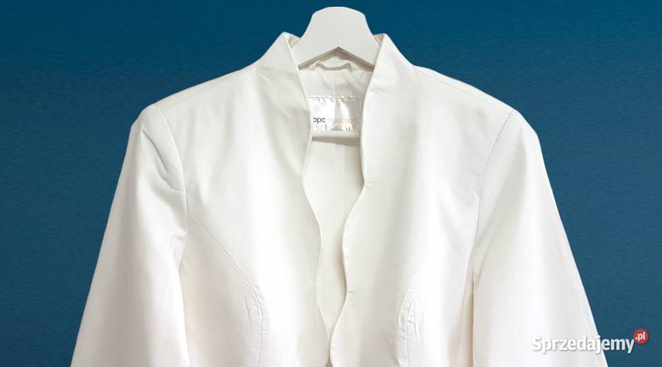 Damska elegancka bawełniana biała