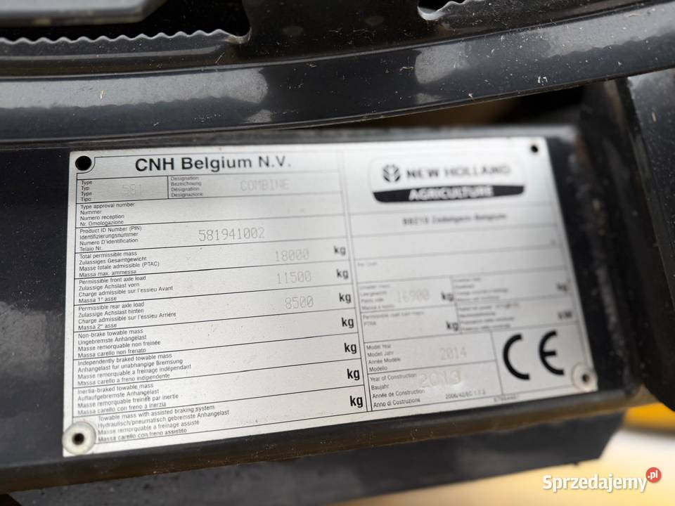 Kombajn zbożowy Holland CX8080 2014 heder Vario dolnośląskie Nowa Ruda sprzedam