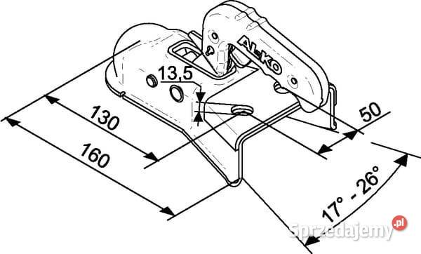 Zaczep kulowy AK750 PLUS 1367021 Części i osprzęt rolniczy Kamionna sprzedam