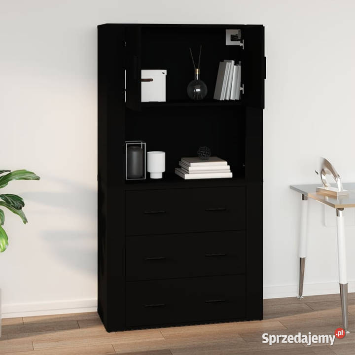 Szafka ścienna czarna 80x33x80 materiał mazowieckie Warszawa