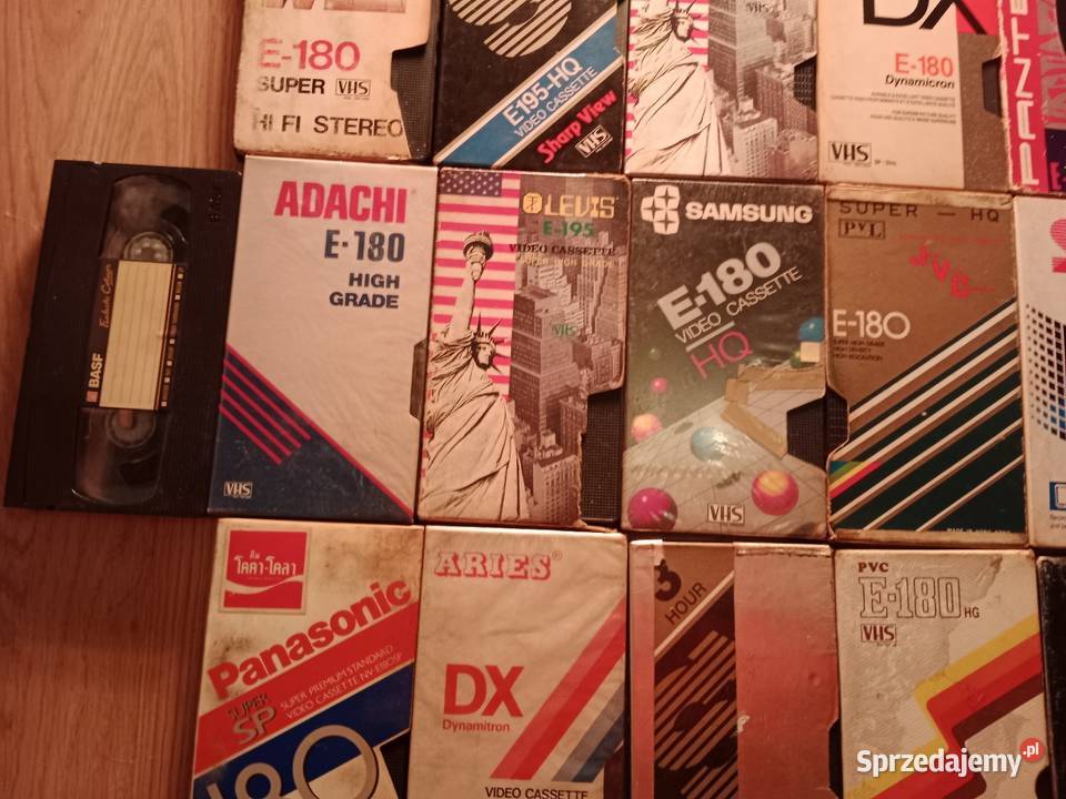 Stare Kasety VHS Nagrywane 25 Sztuk Zestaw śląskie Ruda Śląska