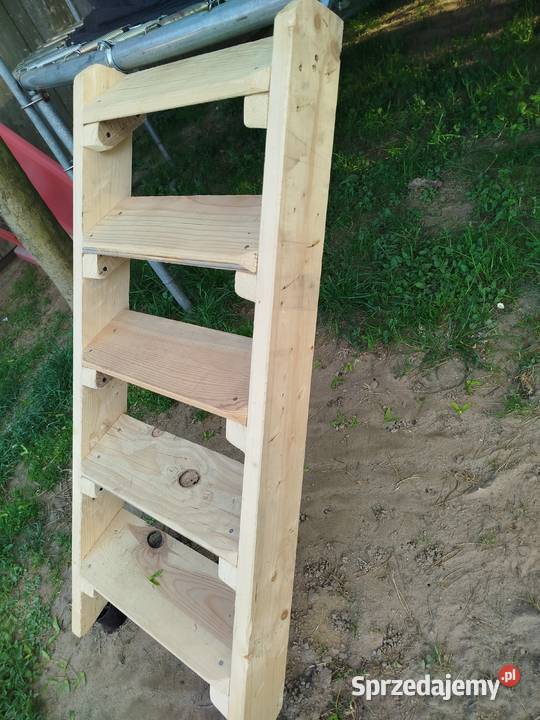 Schodki do trampolinybasenu drewniane Lublin