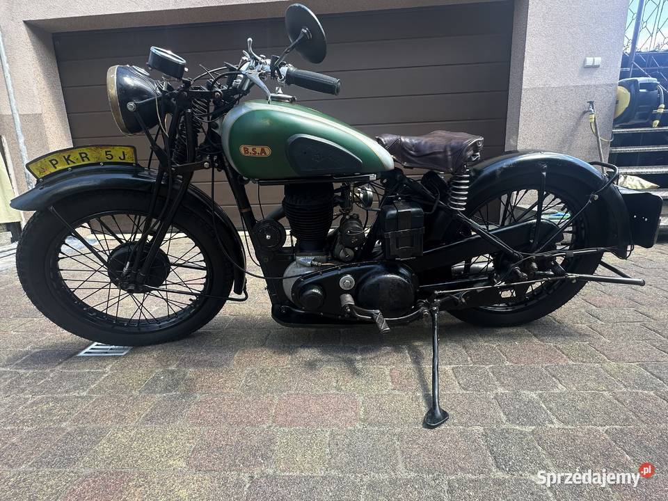 BSA M20 1945 Zabytek Biała karta dodatki Krotoszyn