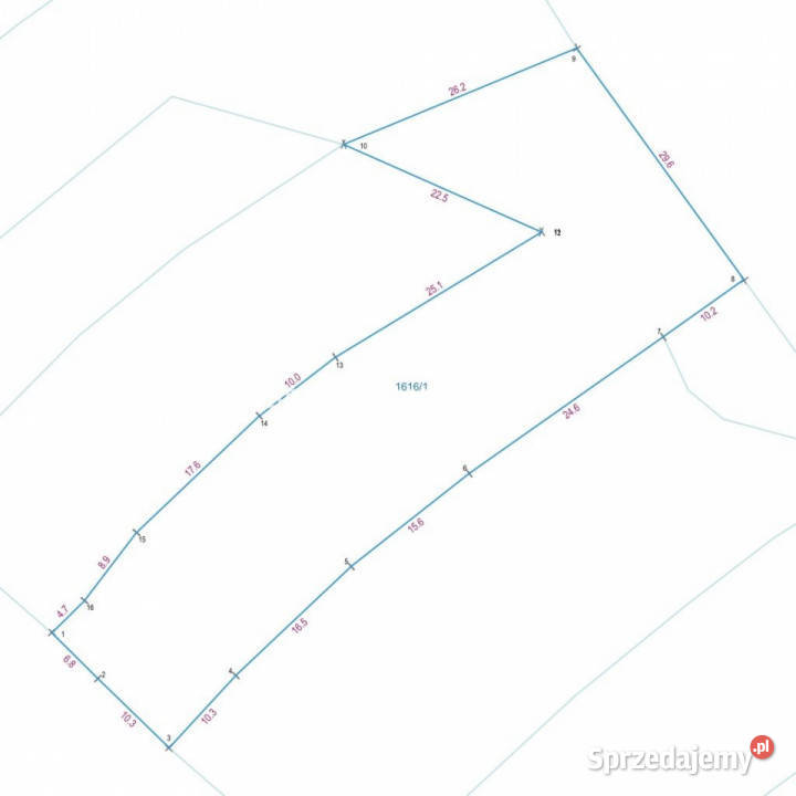 sprzedaży gruntu Dobra 1663m2 małopolskie