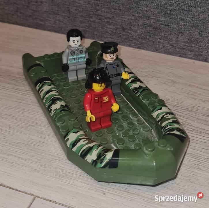 Łódka wojskowa ponton bojowy Lego figurki kolorowy Łódź