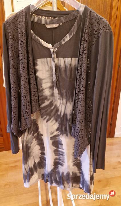Dwuczęściowy komplet TUNIKA i NARZUTKA marki Lublin